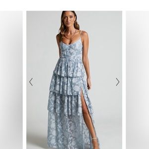 Showpo wedding guest dress - JANEZKIE FEMME FORMAL MAXI DRESS IN LIGHT BLUE